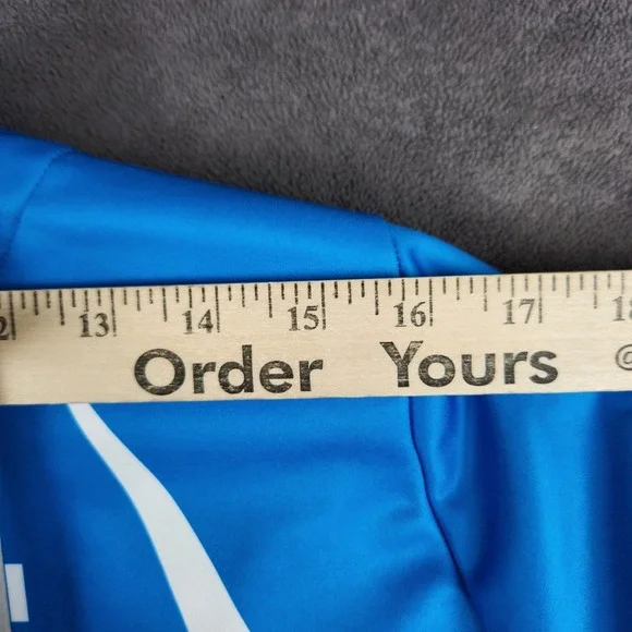 Castelli Free Jersey Cycling Mens Medium Blue White Full Zip Long Sleeve
